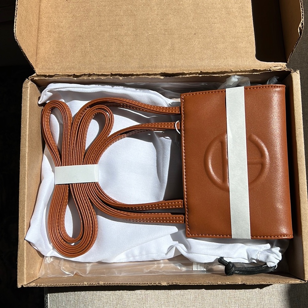 NWT Small Tan Telfar Shopping Bag